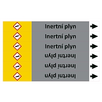 Značení potrubí ISO 20560, inertní plyn